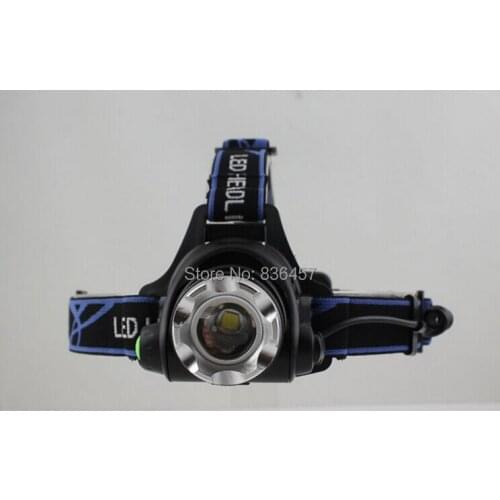 Head lamp 2000 lumen Waterproof CREE XML T6 Zoom LED Head light Headlamp Zoomable Adjust Focus For Bicycle Camping