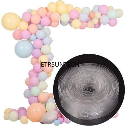 5M Balloon Chain Wedding Birthday Backdrop Party Decoration Balloons Accessories 100pcs/lot