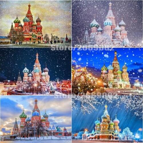 5D DIY Diamond Painting Architectural Landscape Diamond Embroidered Cross Stitch Home Decoration Christmas Gift TT1259