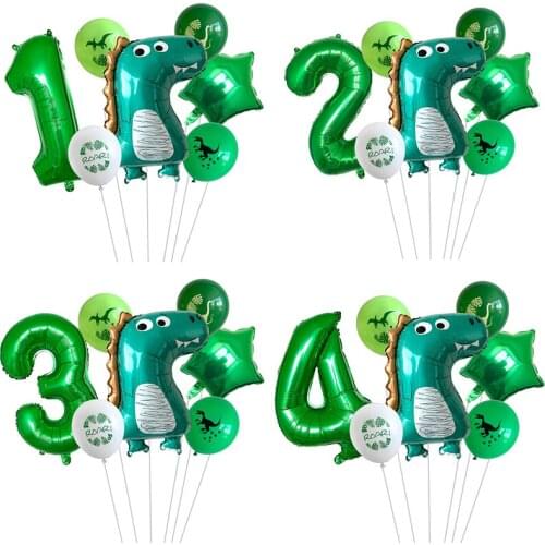 7pcs/lot Dinosaur Party Balloon Dinosaur Birthday Kids Party Decoration Baby Shower Balloons Globos Cumpleanos Infantiles