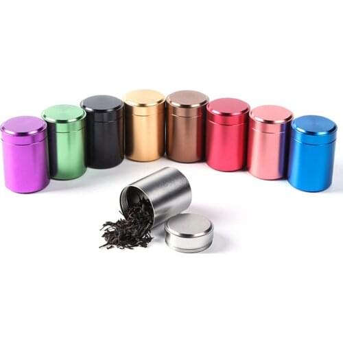 80ML Metal Sealed Cans Portable Travel Tea Cans Storage Tanks Tea Cans