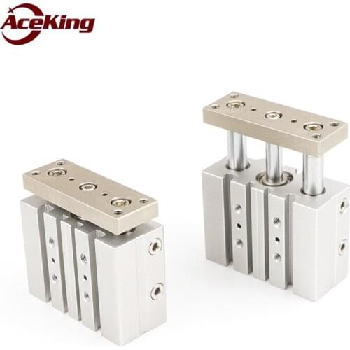 AceKing three axial thin belt guide rod cylinder TCM12/16/25/32/40/20-10S*20S×30Sx40SX50SX60SX70SX75SX100SX150-S TCM25X20-S