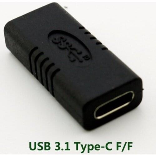 1pcs USB 3.1 Type-C Female To Type C Female Charging Data Sync Converter Adapter for Laptop Tablet