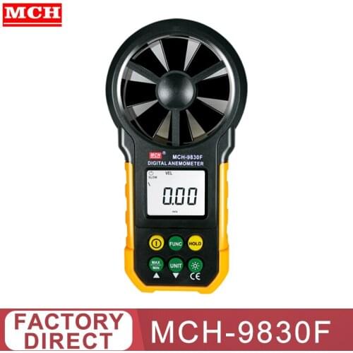 Digital Anemometer Meter Measuring Wind Speed MCH-9830F