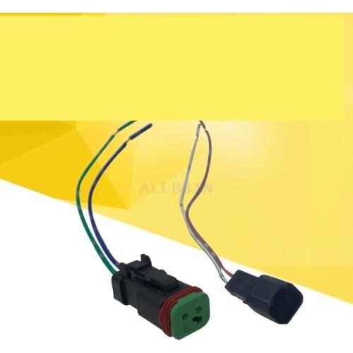 For KOMATSU PC-7 CATERPILLAR high temperature wire plug hydraulic pump solenoid valve small square plug excavator accessories