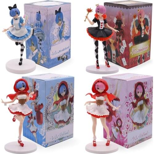 Anime Figure Re:Life In A Different World From Zero Ram Rem Figurine PVC Action Figure Collection Model Doll Toys Christmas Gift