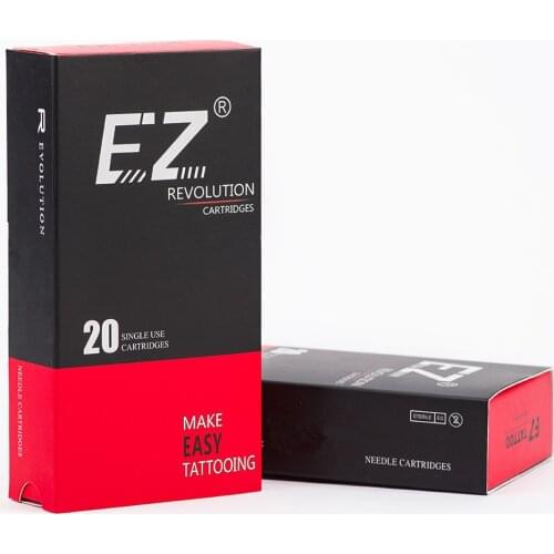 RC0811M1C-1 EZ Revolution Tattoo Needles Curved Magnum Cartridge 20pcs /lot Sterilized For Rotary machines and grips