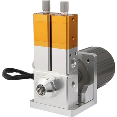 Dynamic motor stirring valve, two-liquid electric screw mixing valve