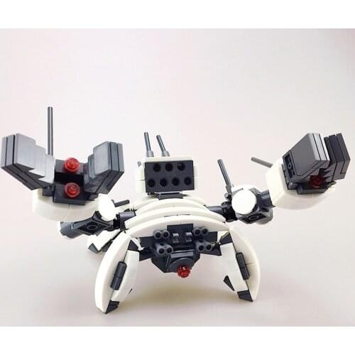 300Pcs STEM MOC Hard-shell Crab Brick Model Small Particle Building Blocks Educational Toy Set