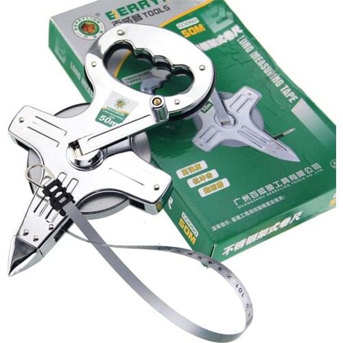 Stainless Steel Tape Measure Retractable 30M/50M/100M Measuring Tape Rulers For Construction Surveying Measuring Tool