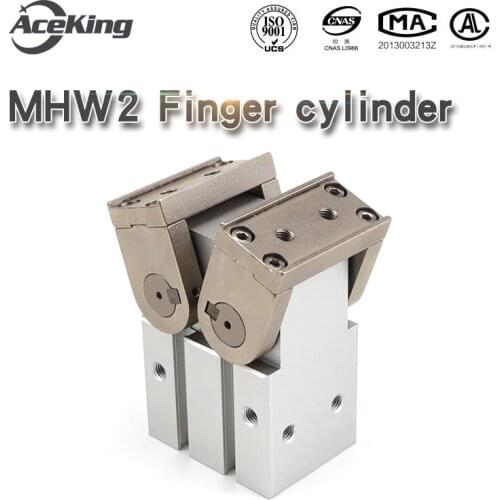 Mhw2-20d /25D/32D/40D/50D rack and pinion 180-degree open/closed pneumatic finger air claw open type cylinder MHW2-20D