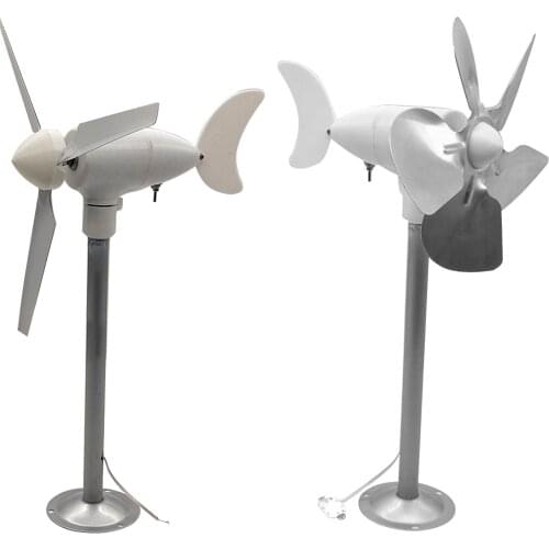DIY Micro wind turbine model three-phase permanent magnet brushless power generation science and education experiment with LED
