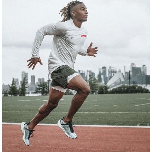 Muscular Mens Large Size Short Sleeve Workout Clothes Quick-drying Clothes Casual Breathable Basketball Training Sports Top