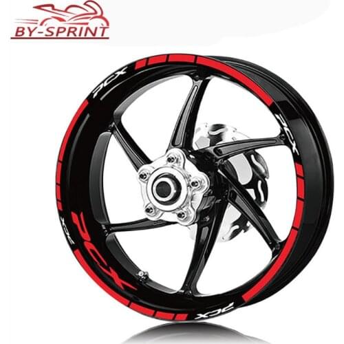 NEW Motorcycle inner wheel Stickers Suit For PCX pcx150 PCX 125 Covering Border Film Reflective Waterproof LOGO Decals Sticker