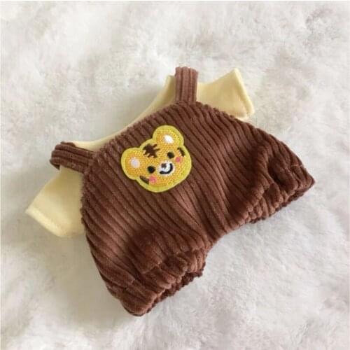 [MYKPOP]KPOP Dolls Clothes & Accessories: Overalls 2pcs Set for 15cm / 20cm Dolls(without Doll) Fans Collection SC21080311