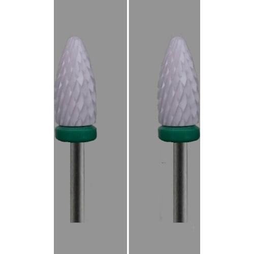 PINK-4PCS- Ceramic Nail Drill Bit - Flame Bit - (2041.060)