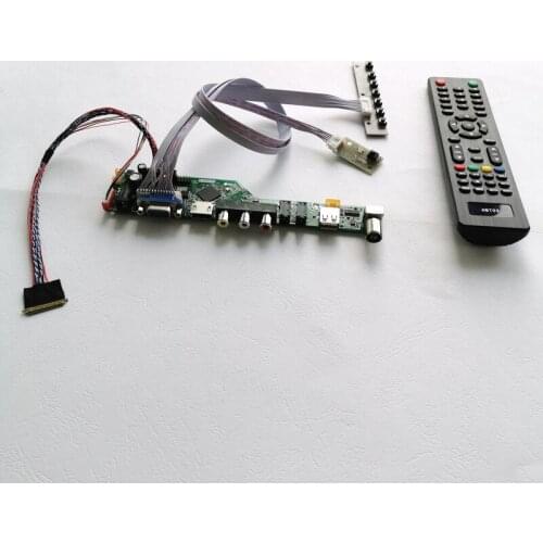 Fit A089SW01/B089AW01/LP089WS1 40Pin LVDS VGA+USB+RF+Remote 1024*600 WLED laptop panel 8.9" screen controller board DIY kit