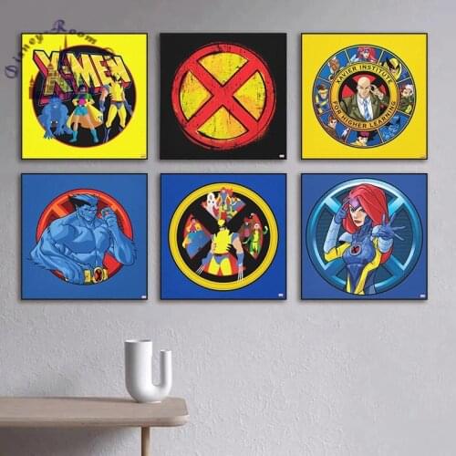 Marvel Canvas Poster Art Super Hero Wall Art X-Men Classics on Canvas Decor Art Canvas Poster Kids Room Wall Art Gift Decor