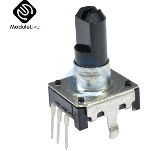 2PCS DC 5V Rotary Encoder EC12 Switch Audio Digital Potentiometer Handle 360 Degree Angle 20 Pulse for PIC Or Microcontroller