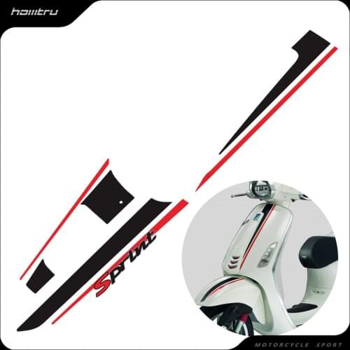 Reflective PVC Decals Case For Piaggio Vespa Sprint 50 150 2018-2020 Graphic Decal Kit Motorcycle