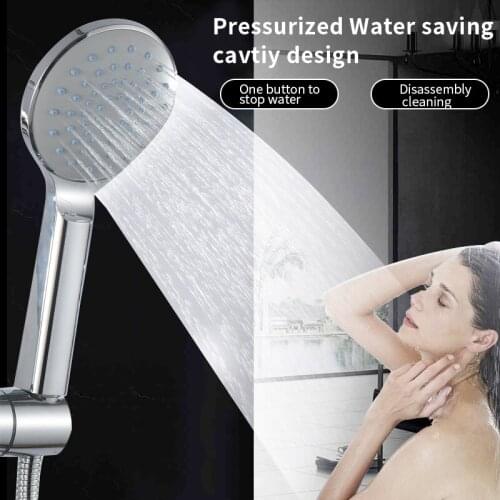 Water Saving Shower Heads High Pressure Rainfall For Bathroom Handheld Filter Quality Faucet Replacement Parts Anti limescale
