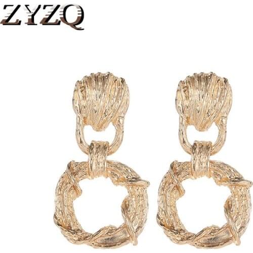 ZYZQ New Trendy Shell Conch Shaped Earrings Personality Party Accessories Hyperbole Earrings Wholesale Lots&Bulk Jewelry Hot