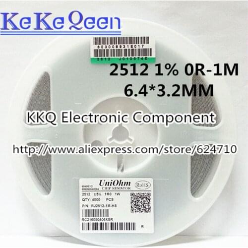 100PCS/LOT 2512 5% J 6432 6.4*3.2 8.2R 8R2 9.1R 9R1 10R 11R 12R 13R 15R 16R 18R 20R 22R 24R 27R 30R 33R 36R 39R 43R 47R 51R 56R