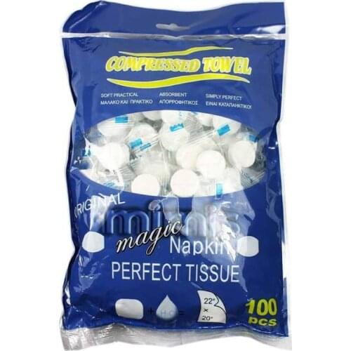 200/100Pcs Compressed Towel Travel Disposable Napkins Mini Magic Coin Tissues Portable Baby Wipes Wet Wipes For Travel Outdoor