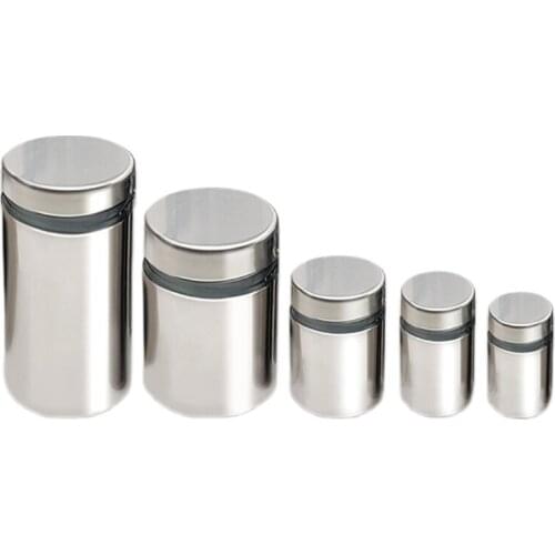 10x Glass Fasteners Outer Dia 12mm Stainless Steel Acrylic Advertisement Standoffs Pin Billboard Fixing Screws Hardware