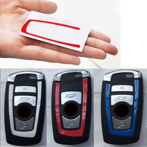 2pcs Car Key Sticker For BMW E46 E52 E53 E60 E90 F01 F20 F10 F30 F15 X1 X3 X5 X6 1 2 3 4 5 Series