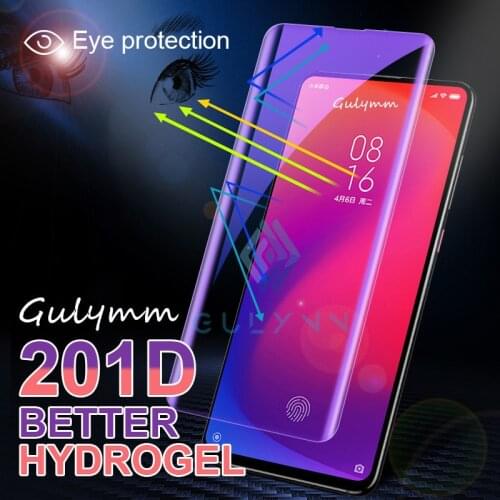 201D Anti Blue Light Full Cover Soft Hydrogel Film For Xiaomi Redmi Note 9 8 7 6 K20 Pro 5 Screen Protector For Redmi Go 7 6 4X