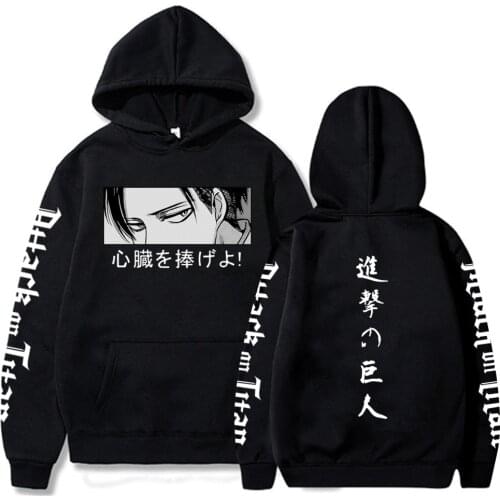 2021 Attack On Titan Hoodie Anime Pullovers Tops Long Sleeves Autumn Man Hip Hop Clothes Homme