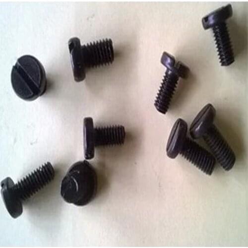 50pcs M1.6 Slotted cylindrical head screws one word cup screw mechanical bolts carbon steel bolt black color GB65 3mm-10mm long