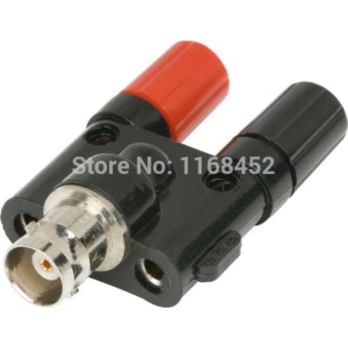 BB134 3pcs BNC Adapter,BNC Female with 2*4mm Stackable Binding Post banana plug