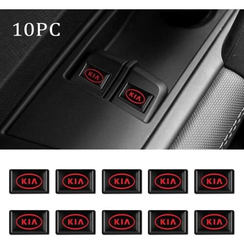 Car 3D Styling Epoxy Resin Emblem Badge Sticker Decals For KIA Rio Ceed Sportage Sorento K2 K3 K4 K5 K6 Soul Auto Accessories
