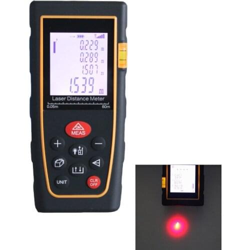 40M 60M 80M 100M Mini Laser Rangefinder Professional Laser Distance Meter LCD Display Digital Electric Meter Measuring Tool
