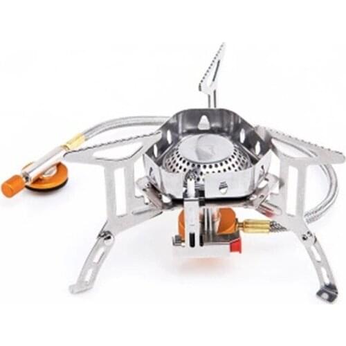 Outdoor Camping Gas Stove Camping Gas Stove Portable Mini Titanium Stove Survival Stove Pocket Picnic Gas Stove