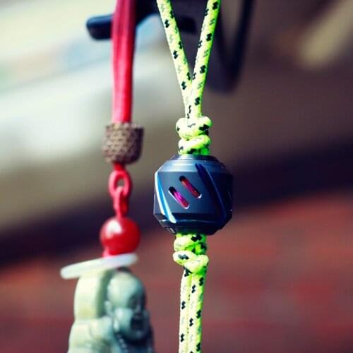 Titanium Alloy Fingertip Gyro With Tritium Tube Pendant Rotating Knife Pendant EDC Decompression Portable