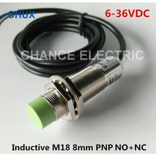 Inductive Proximity Sensors PNP M18 6-36VDC NO+NC 4wires IM18-8-DPC 8mm Sensing Detect Distance Position Switch