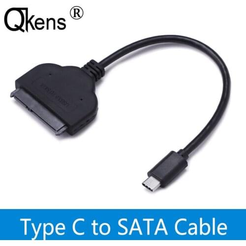 Type C To SATA Cable 15+7 22pin TypeC Data Transfer Cord Converter to 2.5'' HDD/SSD Mobile Hard Drive For Macbook DELL ASUS PC