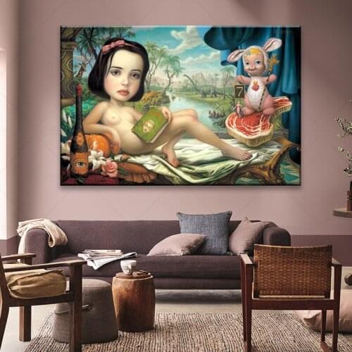 Mark Ryden Painting Artwork Poster Canvas Oil Picture Modern Wall Decor Toddler Wall Art Decoration Picture