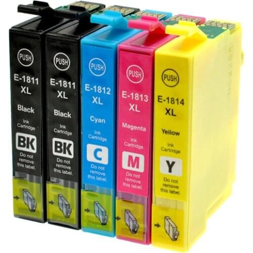 Vilaxh T1811-T1814 Ink Cartridge For EPSON XP212 XP215 XP225 XP312 XP315 XP412 XP415 XP202 XP205 XP302 XP305 XP402 XP405 Printer