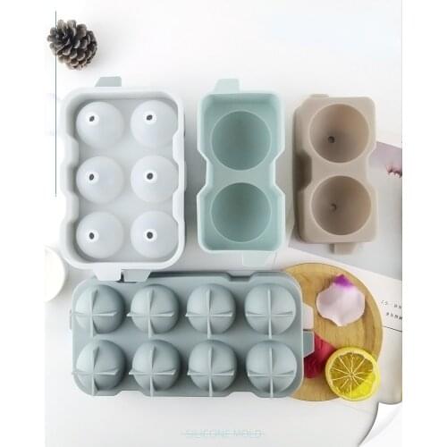 Round Ball Ice Ball Silicone Mold Whiskey Milk Tea Ice Cube Creative Ice Cream Handmade Utensils
