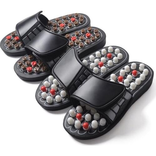 Feet Massage Slippers Foot Reflexology Acupuncture Therapy Massager Walk Stone Shoes Acupuncture Cobblestone Massageador Sandal