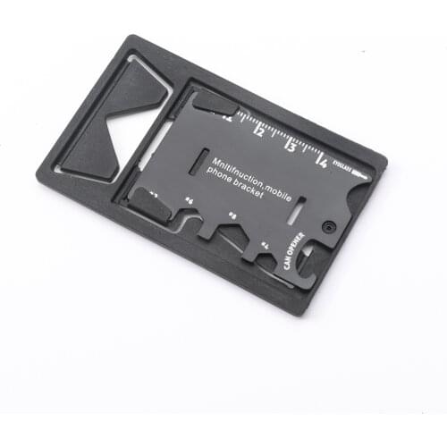 EDC multi-function card tool bottle opener screwdriver ruler