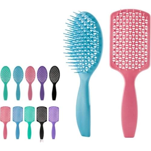 2021 New Hair Comb Hair Brush Vent Brush for Quick Blow Drying Styling Detangling Hair Brush Hairbrush Massage Comb Woman Comb