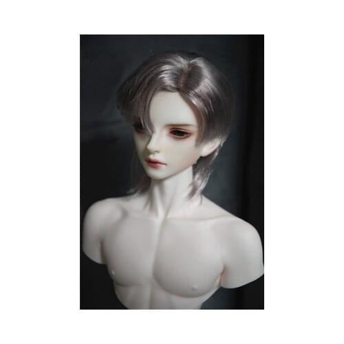BJD doll wig is suitable for the fashion new1/ 3/ 1/4 Uncle milk rose middle split short hair with Wolf tail braid styling hair