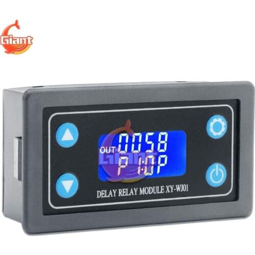 WJ01 Time Delay Relay Digital LCD Display 6V - 30V Control Timer Switch Trigger Cycle Module Timing Time Relay for Smart Control