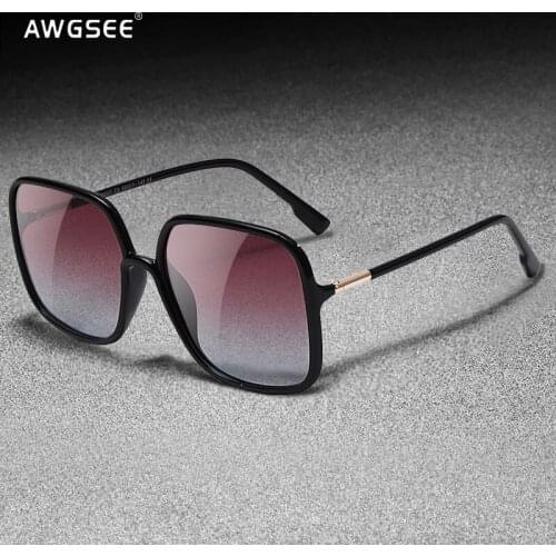 2021 Womens luxury Sunglasses Oversized Fashion Polarized Sunglasses Brand Designer ins Street Style Eyewear Gradient With Box
