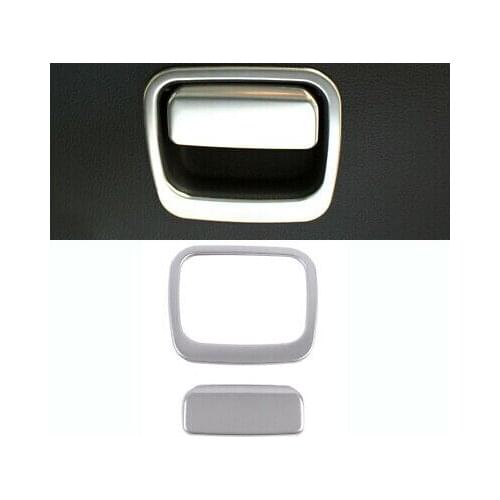 Steel Matte Inner Storage Box Handle Cover Trim 2pcs For Honda Fit Jazz 2020